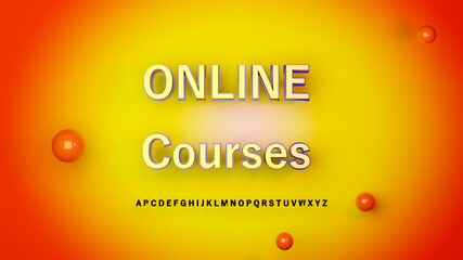 Education concept. 3d render of text, Modern flat design isometric concept of Education for website and mobile website. Landing page template.