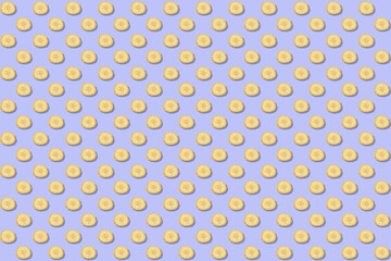 Banana slice pattern - wallpaper purple