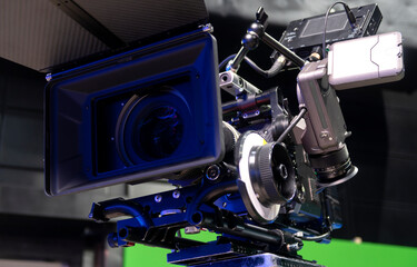 Digital TV camera in the film studio