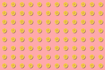 lemon slice - wallpaper pink