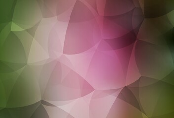 Light Green, Red vector texture with triangular style.
