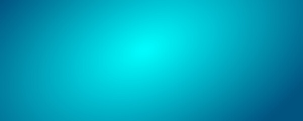 Saturated sea azure gradient background. Beautiful abstract pastel banner.