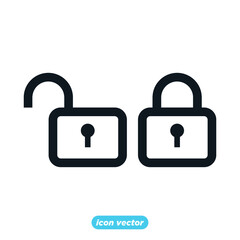 Padlock icon template color editable. Padlock symbol vector illustration for graphic and web design.