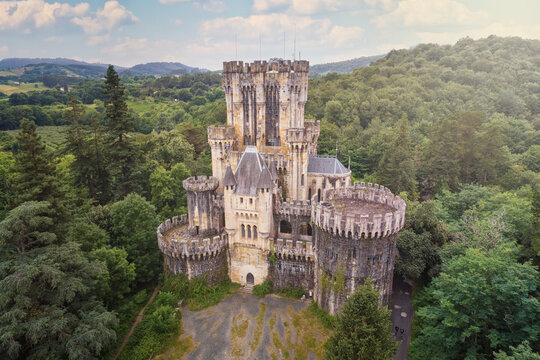 BUTRON CASTLE FROM AERIAL VIEW