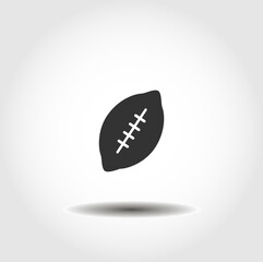 American football ball isolated vector icon. football design element