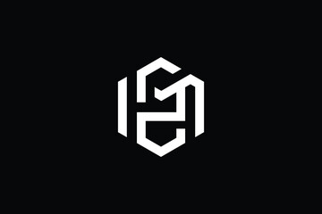 ZM logo letter design on luxury background. MZ logo monogram initials letter concept. ZM icon logo design. MZ elegant and Professional letter icon design on black background. M Z ZM ZM - obrazy, fototapety, plakaty