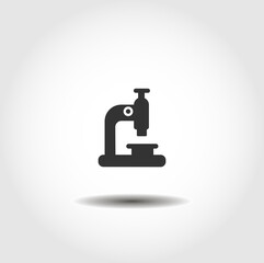 microscope isolated vector icon. microscope design element