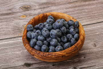 Ripe sweet tasty blueberries heap