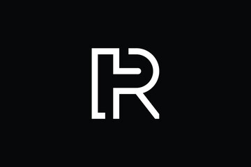 PR logo letter design on luxury background. RP logo monogram initials letter concept. PR icon logo design. RP elegant and Professional letter icon design on black background. P R RP PR