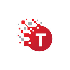 T letter logo design vector template
