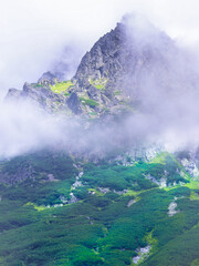 Obraz premium Landscape with clouds Tatra National Park