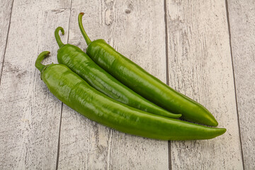 Ripe tasty spicy green pepper