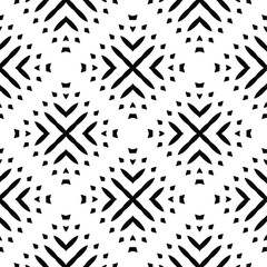 Black and white texture. Abstract seamless geometric pattern.
