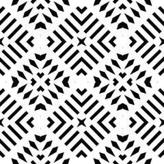 Black and white texture. Abstract seamless geometric pattern.
