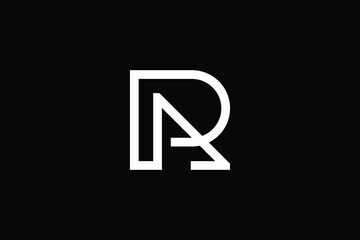 AR logo letter design on luxury background. RA logo monogram initials letter concept. AR icon logo design. RA elegant and Professional letter icon design on black background. AR RA - obrazy, fototapety, plakaty