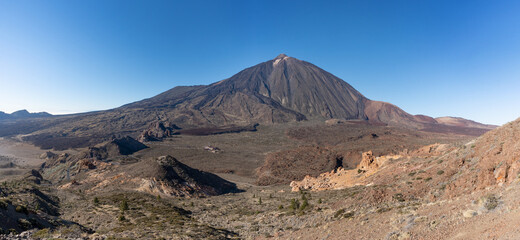 Nationalpark Teneriffa - Panoramablick von der Westflanke der Montana de Guajara über die...