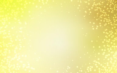Obraz na płótnie Canvas Light Yellow vector template with space stars.