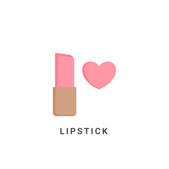 lipstick icon vector illustration. lipstick icon flat design.