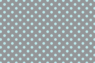 Polka Dot Pattern in Blue and Ultimate Gray, Blue Dots on Grey Background