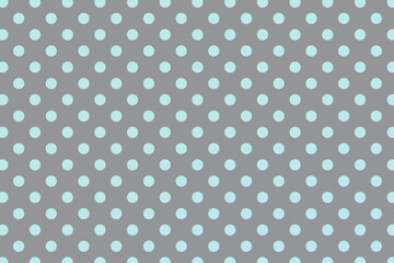 Polka Dot Pattern in Blue and Ultimate Gray, Blue Dots on Grey Background