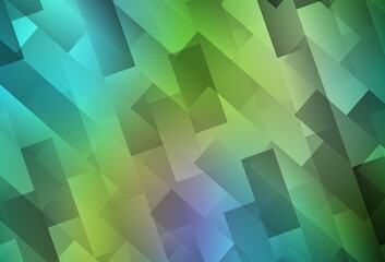 Obraz premium Light Blue, Yellow vector template with rhombus.