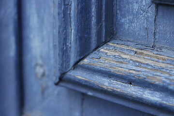 Textura de madeira azul