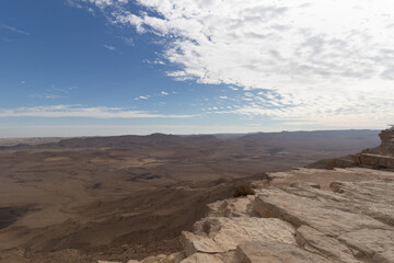 Fototapeta na wymiar Ramon crater view.