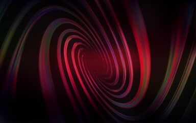 Dark Red, Yellow vector template with space stars.