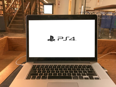 PS4 logo editorial illustrative