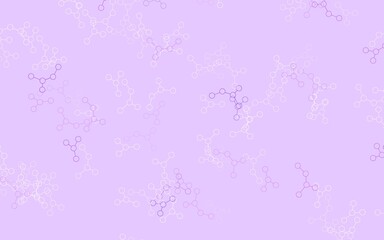 Light Purple vector pattern with artificial intelligence network.