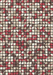 Fototapeta premium Abstract Geometric Pattern generative computational art illustration