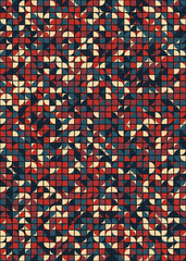 Abstract Geometric Pattern generative computational art illustration