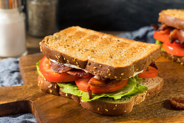 Homemade Bacon BLT Sandwich