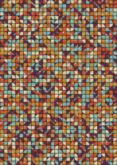 Abstract Geometric Pattern generative computational art illustration