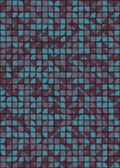 Abstract Geometric Pattern generative computational art illustration