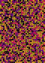 Abstract Geometric Pattern generative computational art illustration