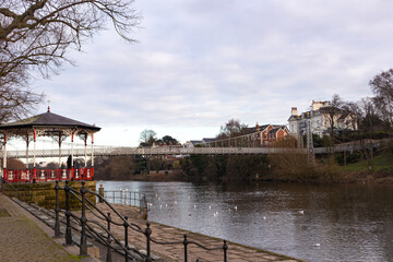 Fototapeta premium river and bridge