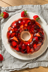 Homemade Layered Berry Gelatin Mold