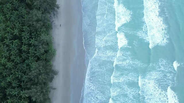 The Sematan Beach and Coastline of the most southern part of Sarawak and Borneo Island