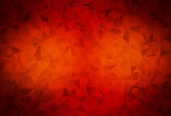 Dark Red vector abstract mosaic pattern.