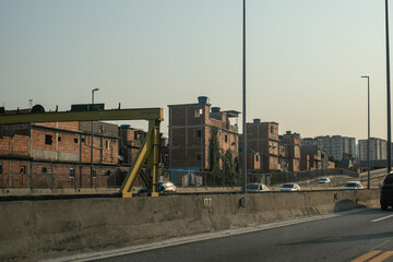 Heavy traffic in Rio de Janeiro, Brazil