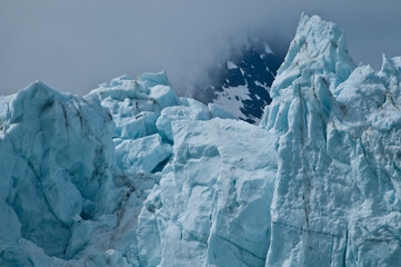 Fototapeta na wymiar Terminus of Margerie Glacier, Glacier Bay, Alaska