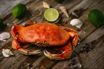 seafood, crab, crustacean, lobster, fish, background, food, fresh, shell, lemon, prawn, shrimp,...