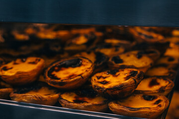 Portuguese custard cakes, called 