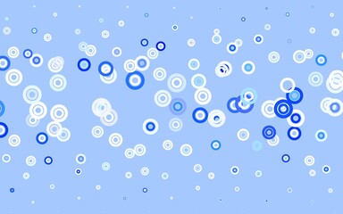 Light Pink, Blue vector background with spots.
