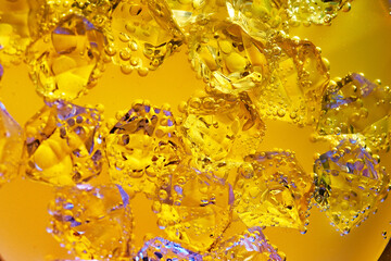 Fruit drink in a glass.