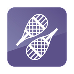 Snowshoes vector icon. Winter sign