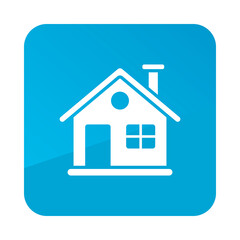 Detailed winter house vector icon. Winter sign