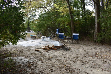 Campsite in the midwest