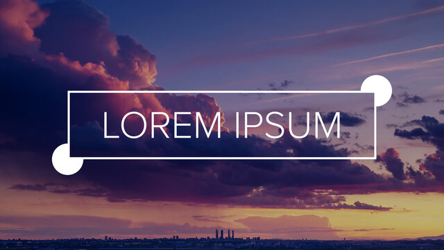 Playful Circle Edged Title Overlay